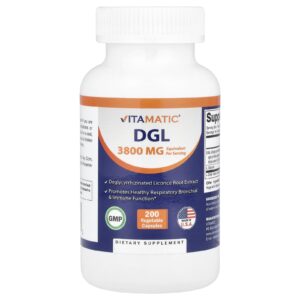 Vitamatic DGL 200 Cápsulas Vegetais