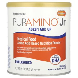 Enfamil PurAmino™ Júnior Alimento Medicinal Pó Nutricional à Base de Aminoácidos A partir de 1 Ano de Idade Sem Sabor 400 g (141 oz)