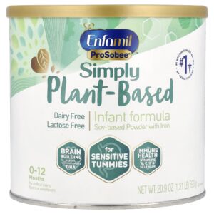 Enfamil ProSobee® Simply Plant-Based Fórmula Infantil Pó à Base de Soja com Ferro 0-12 Meses 593 g (209 oz)