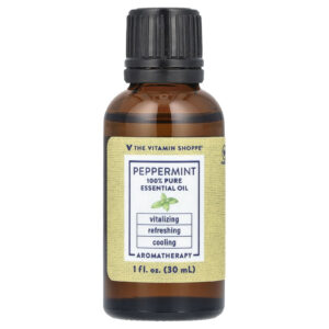 The Vitamin Shoppe Óleo Essencial 100% Puro Hortelã-Pimenta 30 ml (1 fl oz)