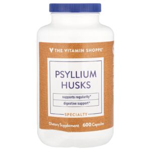 The Vitamin Shoppe Cascas de Psílio 600 Cápsulas (720 mg por Cápsula)