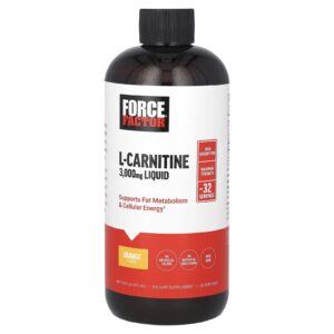 Force Factor L-Carnitina Líquida Laranja 3.000 mg 473 ml (16 fl oz)