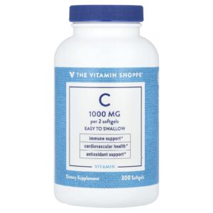 The Vitamin Shoppe Vitamina C 300 Cápsulas Softgel