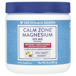 The Vitamin Shoppe Calm Zone® Magnésio Framboesa e Limão 225 g (8 oz)