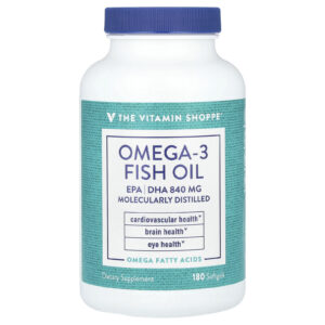 The Vitamin Shoppe Óleo de Peixe Ômega-3 1.200 mg 180 Cápsulas Softgel