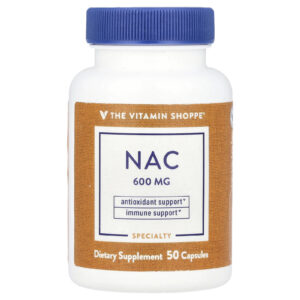 The Vitamin Shoppe NAC 600 mg 50 Cápsulas