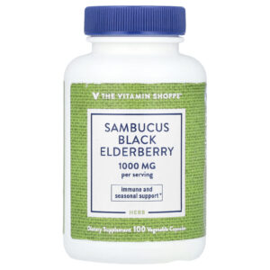 The Vitamin Shoppe Sabugueiro Negro Sambucus 100 Cápsulas Vegetais (500 mg por Cápsula)