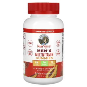 MaryRuths Gomas Multivitamínicas para Homens Mamão e Laranja 60 Gomas