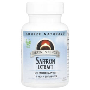 Source Naturals Serene Science® Extrato de Açafrão 15 mg 30 Comprimidos