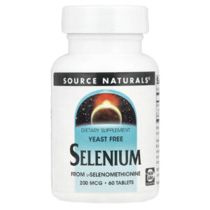 Source Naturals Selênio Sem Levedura 200 mcg 60 Comprimidos