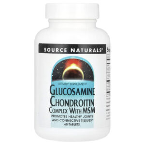 Source Naturals Complexo de Glicosamina e Condroitina com MSM 60 Comprimidos
