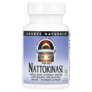 Source Naturals NSK-SF® Nattokinase 200 mg 30 Cápsulas Veganas