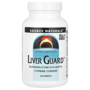 Source Naturals Liver Guard™ Silimarina CoQ10 Complexo de Acetilcisteína 60 Comprimidos
