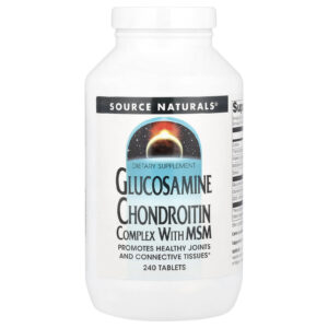 Source Naturals Complexo de Glicosamina e Condroitina com MSM 240 Comprimidos
