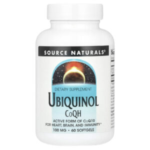Source Naturals Ubiquinol CoQH 100 mg 60 Cápsulas Softgel