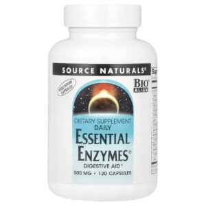 Source Naturals Daily Essential Enzymes® 500 mg 120 Cápsulas Vegetarianas