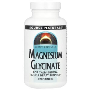 Source Naturals Glicinato de Magnésio 120 Comprimidos