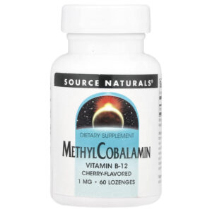 Source Naturals Mecobalamina Cereja 1 mg 60 Pastilhas