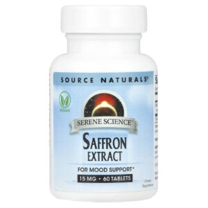 Source Naturals Serene Science® Extrato de Açafrão 15 mg 60 Comprimidos