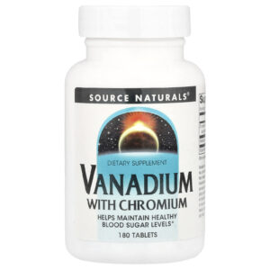 Source Naturals Vanádio com Cromo 180 Comprimidos