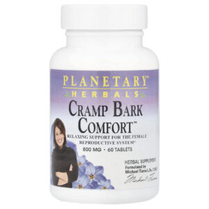 Planetary Herbals Cramp Bark Comfort™ 60 Comprimidos (400 mg por Comprimido)