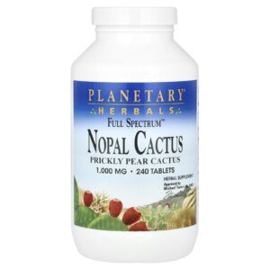 Planetary Herbals Cacto Nopal Full Spectrum™ 240 Comprimidos