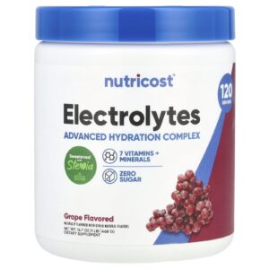 Nutricost Eletrólitos Complexo de Hidratação Avançado Uva 468 g (1 lb)