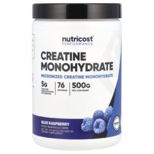 Nutricost ​Performance Creatina Mono-Hidratada Framboesa Azul 500 g (179 oz)