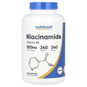 Nutricost Niacinamida 500 mg 240 Cápsulas