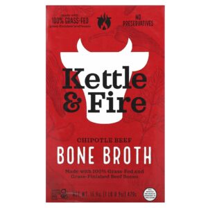 Kettle & Fire Caldo de Osso Bovino com Chipotle 479 g (169 oz)