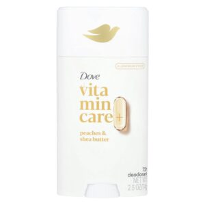 Dove Desodorante Vitamin Care+ Pêssegos e Manteiga de Karité 74 g (26 oz)
