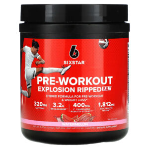 SIXSTAR Pré-treino Explosion Ripped 2.0 Melancia 240 g (847 oz)