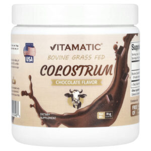 Vitamatic Colostro Bovino de Gado Criado no Pasto Chocolate 81 g (285 oz)