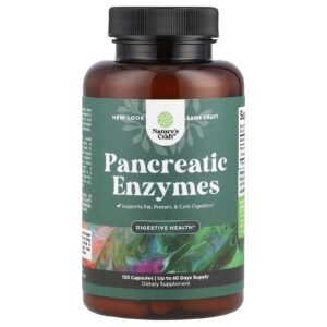 Natures Craft Enzimas Pancreáticas 120 Cápsulas (325 mg por Cápsula)