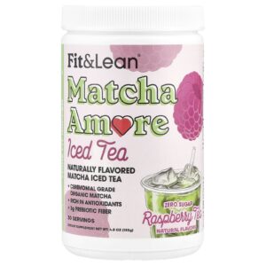 Fit & Lean Chá Gelado Matcha Amore Chá de Framboesa 135 g (48 oz)