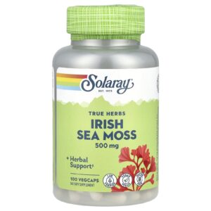 Solaray Ervas Verdadeiras Musgo-Marinho-da-Irlanda 500 mg 100 VegCaps