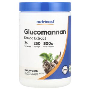 Nutricost Glucomannan Sem Sabor 500 g (179 oz)