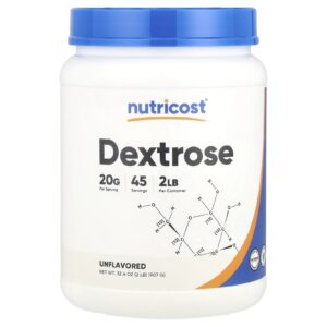 Nutricost Dextrose Sem Sabor 907 g (2 lb)
