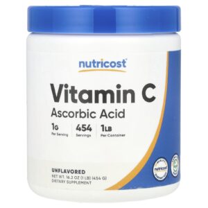 Nutricost Vitamina C Sem Sabor 454 g (162 oz)