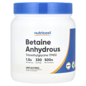 Nutricost Betaína Anidra Sem Sabor 500 g (179 oz)