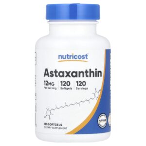 Nutricost Astaxantina 12 mg 120 Cápsulas Softgel