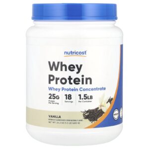 Nutricost Concentrado de Proteína Whey Baunilha 680 g (15 lb)