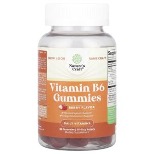 Natures Craft Gomas de Vitamina B6 Fruto Silvestre 50 mg 30 Gomas