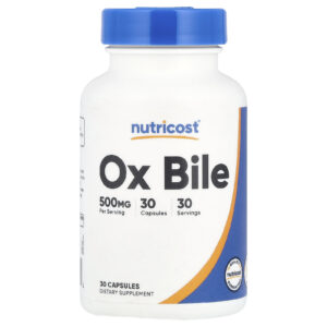 Nutricost Ox Bile 500 mg 30 Cápsulas