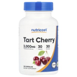 Nutricost Cereja Azeda 3.000 mg 30 Cápsulas