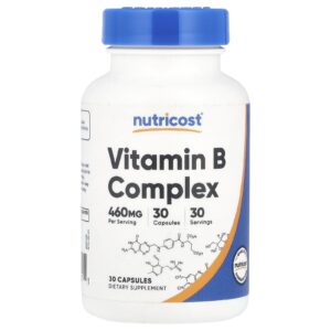 Nutricost Vitaminas do Complexo B 30 Cápsulas