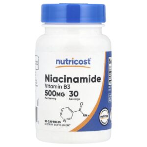 Nutricost Nicotinamida 500 mg 30 Cápsulas