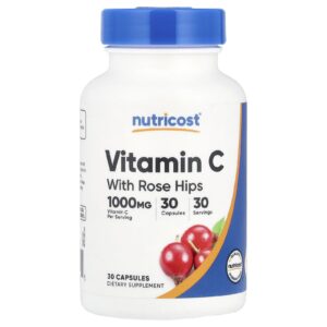 Nutricost Vitamina C com Rosa-Mosqueta 30 Cápsulas
