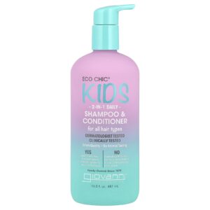 Giovanni Eco Chic® Kids Shampoo e Condicionador 2 em 1 Diários Para Todos os Tipos de Cabelo 487 ml (165 fl oz)