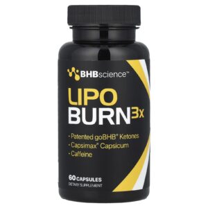 Real Ketones Lipo Burn3X 60 Cápsulas